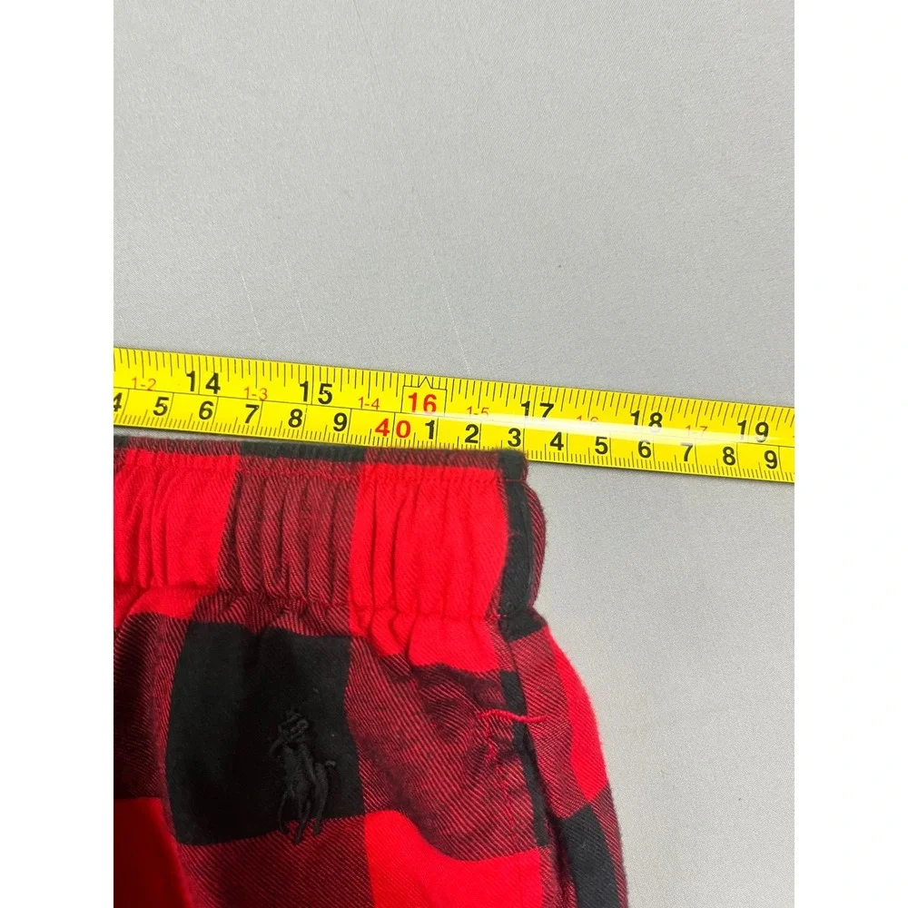 Polo Ralph Lauren Sleepwear Mens XL Red Black Buffalo Plaid Pajama Pants Cotton‎